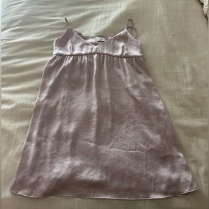 Aritzia lavender mini dress
